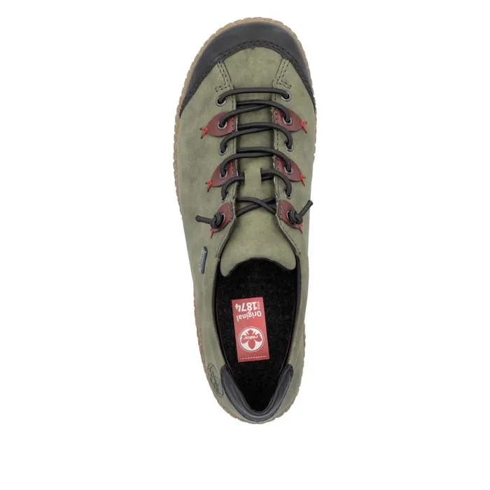 Womens Rieker Liv 61 in Schwarz/Liane/Wine Daily Explorer