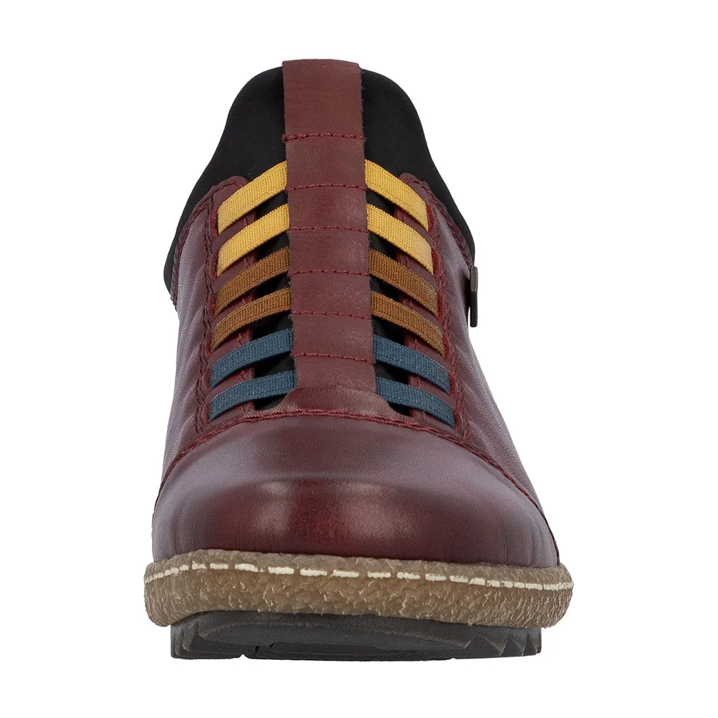 Womens Rieker Liv 62 in Vino/Ozean/Schwarz City Travel Quick Steps