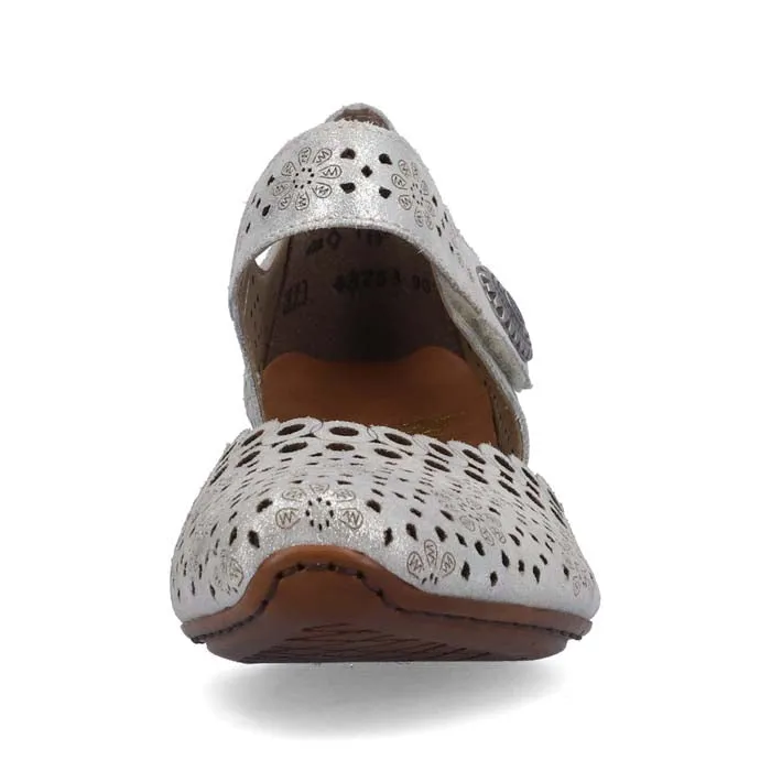 Studded Trim Chill Fit Womens Rieker Mirjam 2.0 in Silver