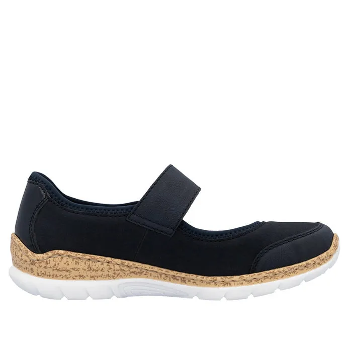 Cushion Base Womens Rieker Nikita 99 in Pazifik/Marine/Schwarz