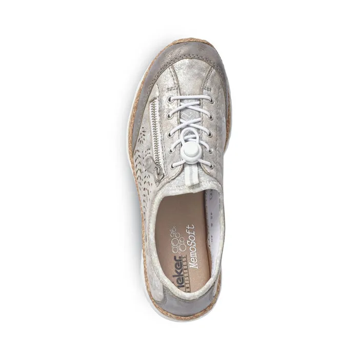 Break Time Go Mode Womens Rieker Nikita K6 in Grey/Rose