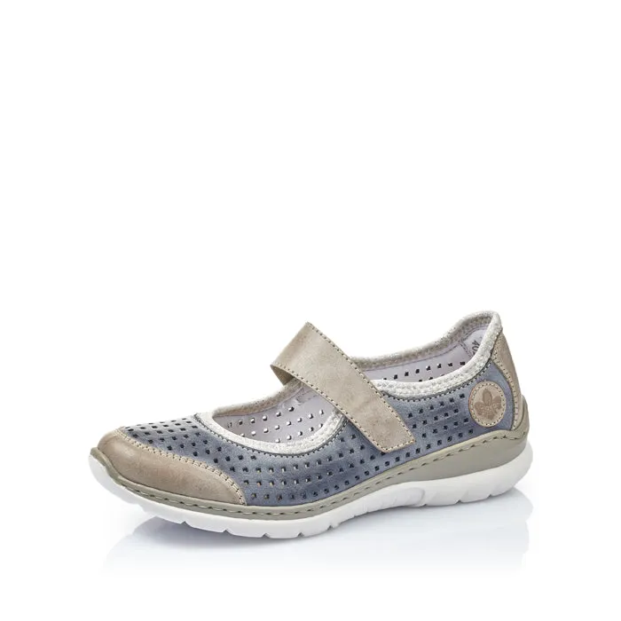 Functional Shoes Womens Rieker Nikita MJ Steel/Jeans