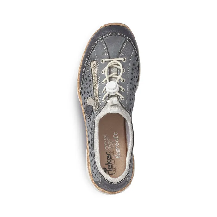 Low Key Womens Rieker Nikita P6 in Pazifik