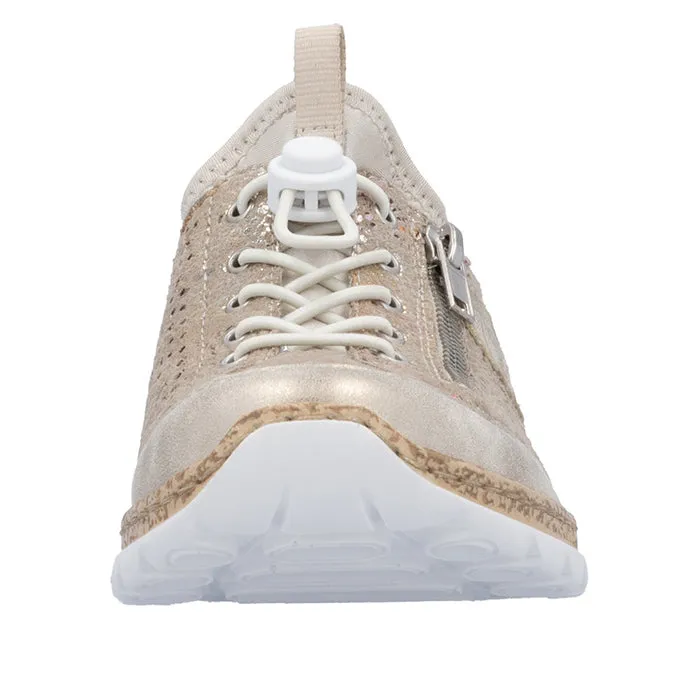 Womens Rieker Nikita V1 in Muschel/Multi/Lightgold/Perle Tree Run