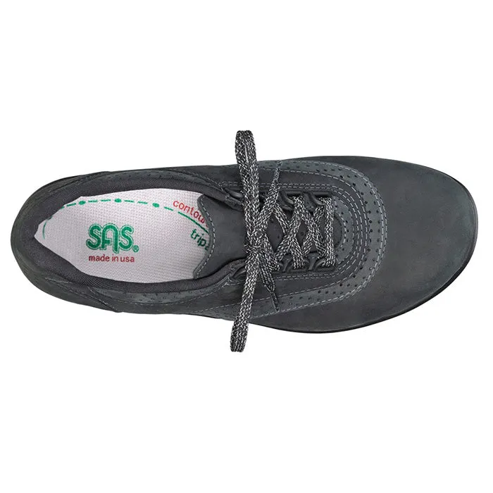 Womens SAS Walk Easy Nero Charcoal Airy Mesh Port Walk