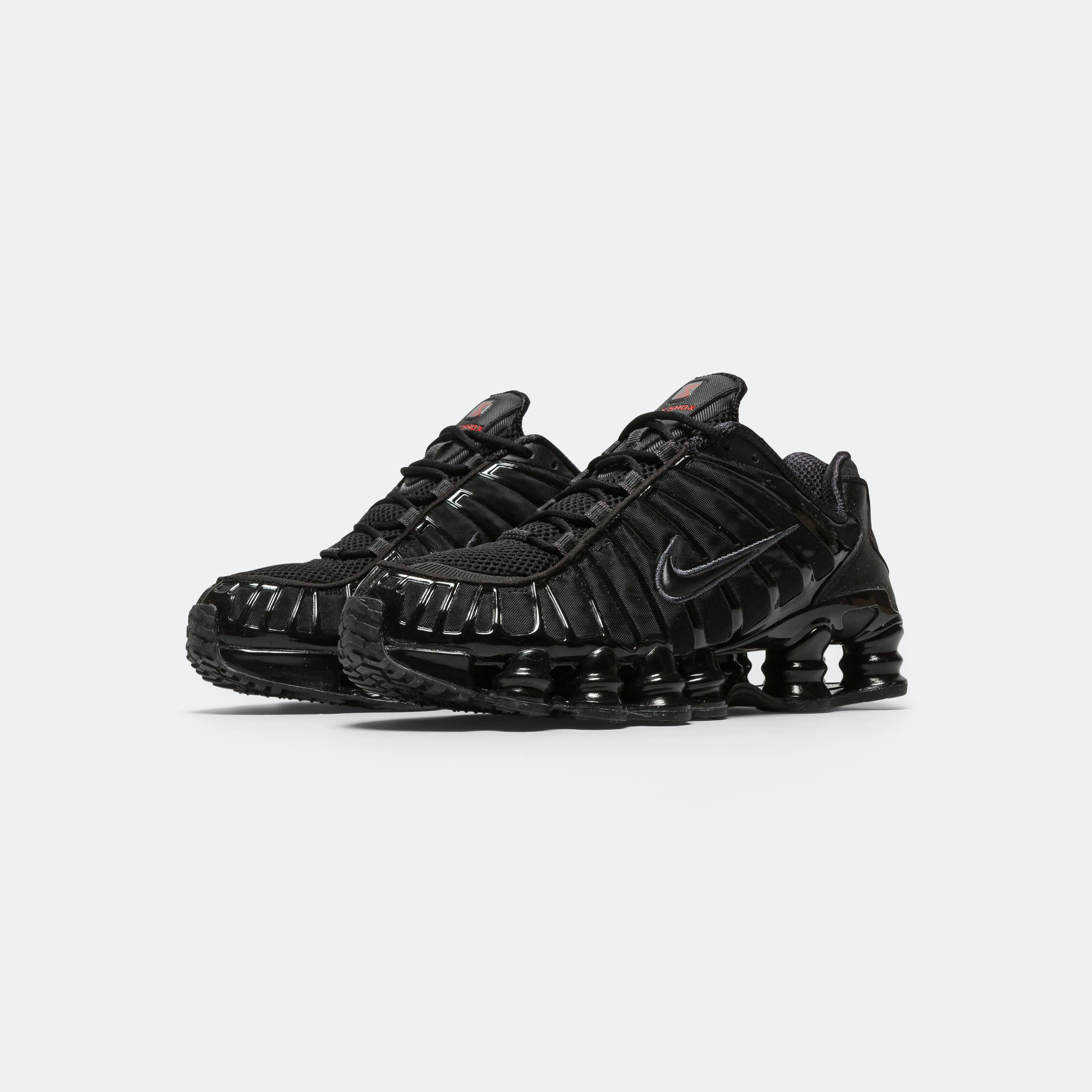 Fresh Design Urban Sport Womens Shox TL - Black/Black-Metallic Hematite-Max Orange