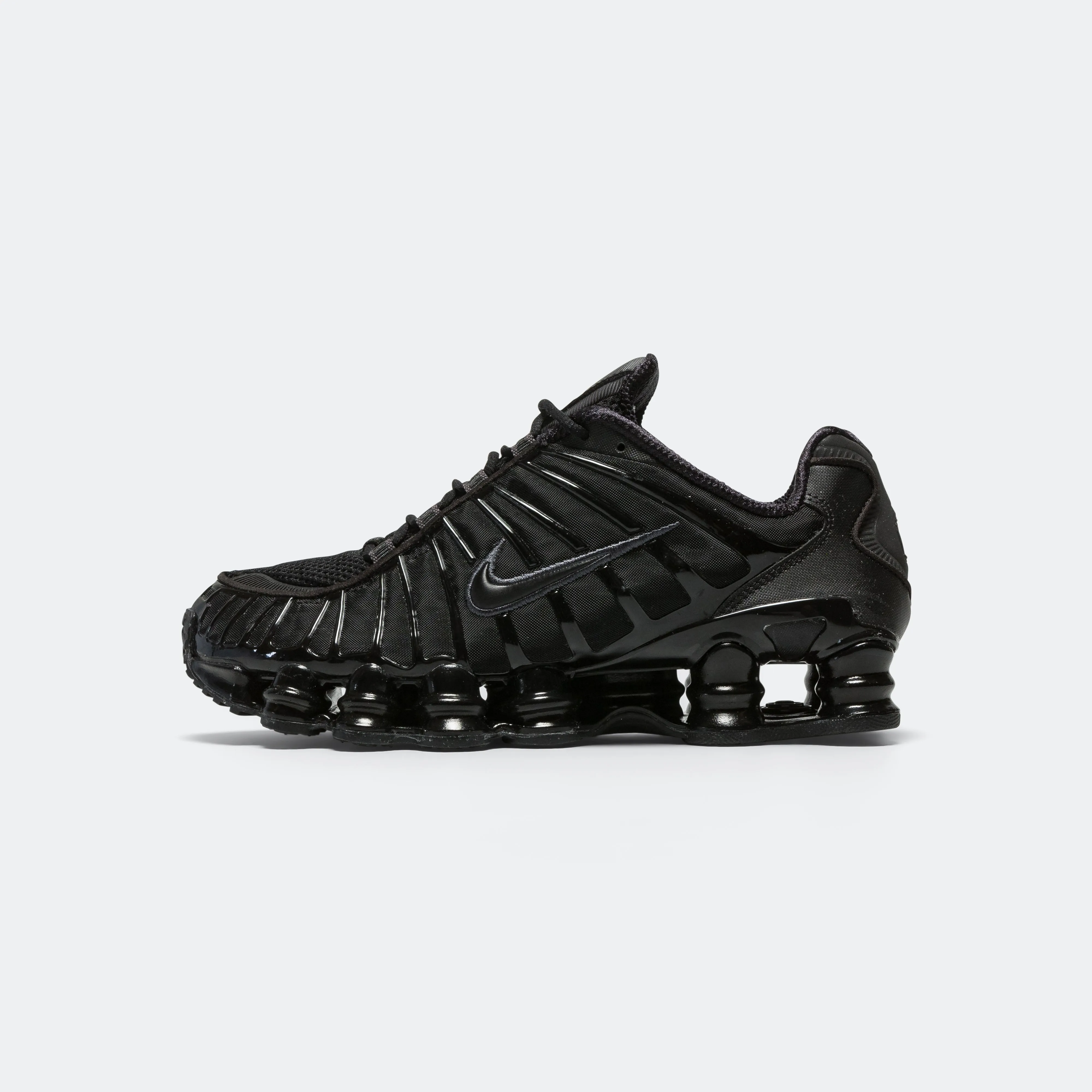 High Top Design Snug fit Womens Shox TL - Black/Black-Metallic Hematite-Max Orange