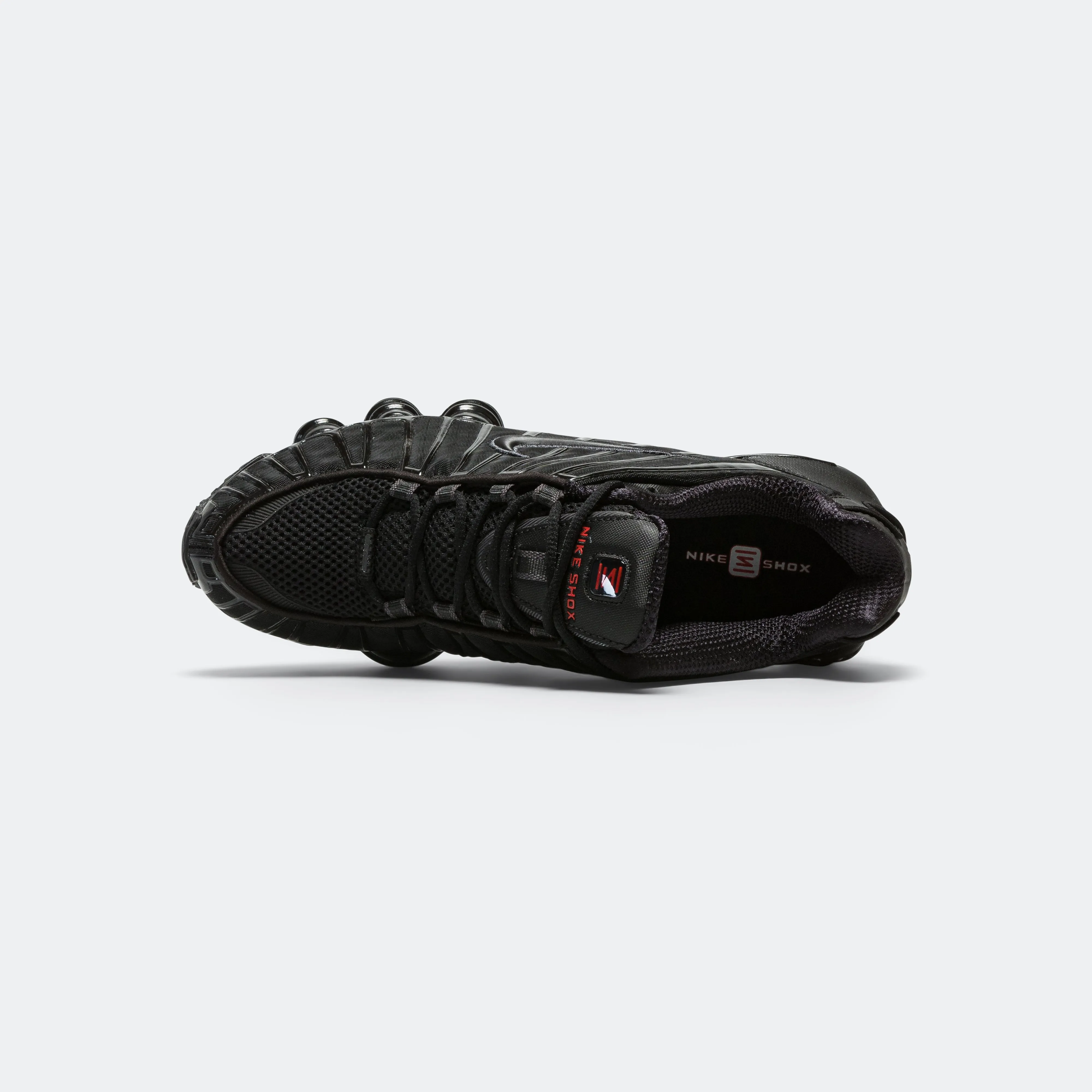 Minimal Comfort Sneaker Trends Womens Shox TL - Black/Black-Metallic Hematite-Max Orange