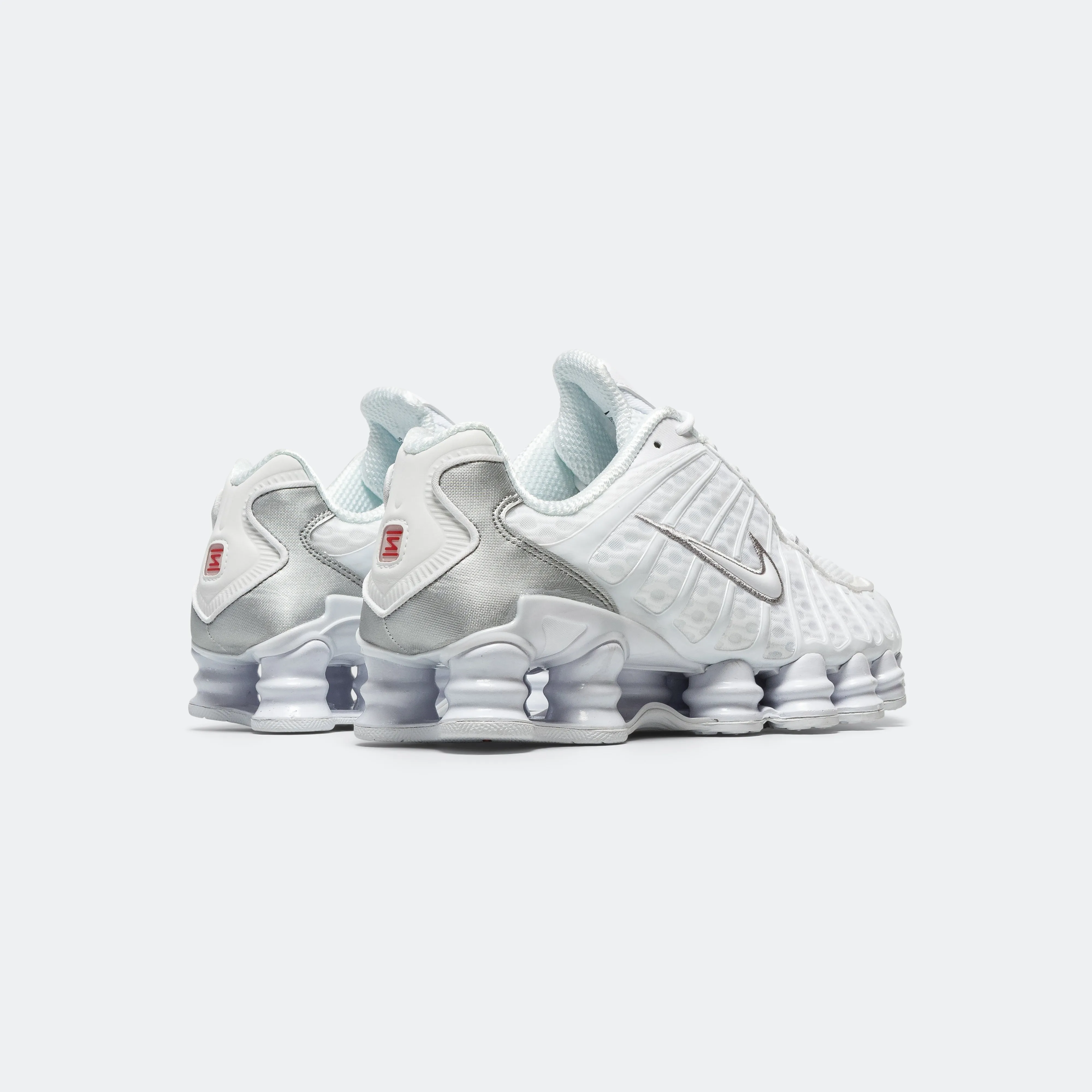 Womens Shox TL - White/White-Metallic Silver-Max Orange Urban Sport Activity Wear
