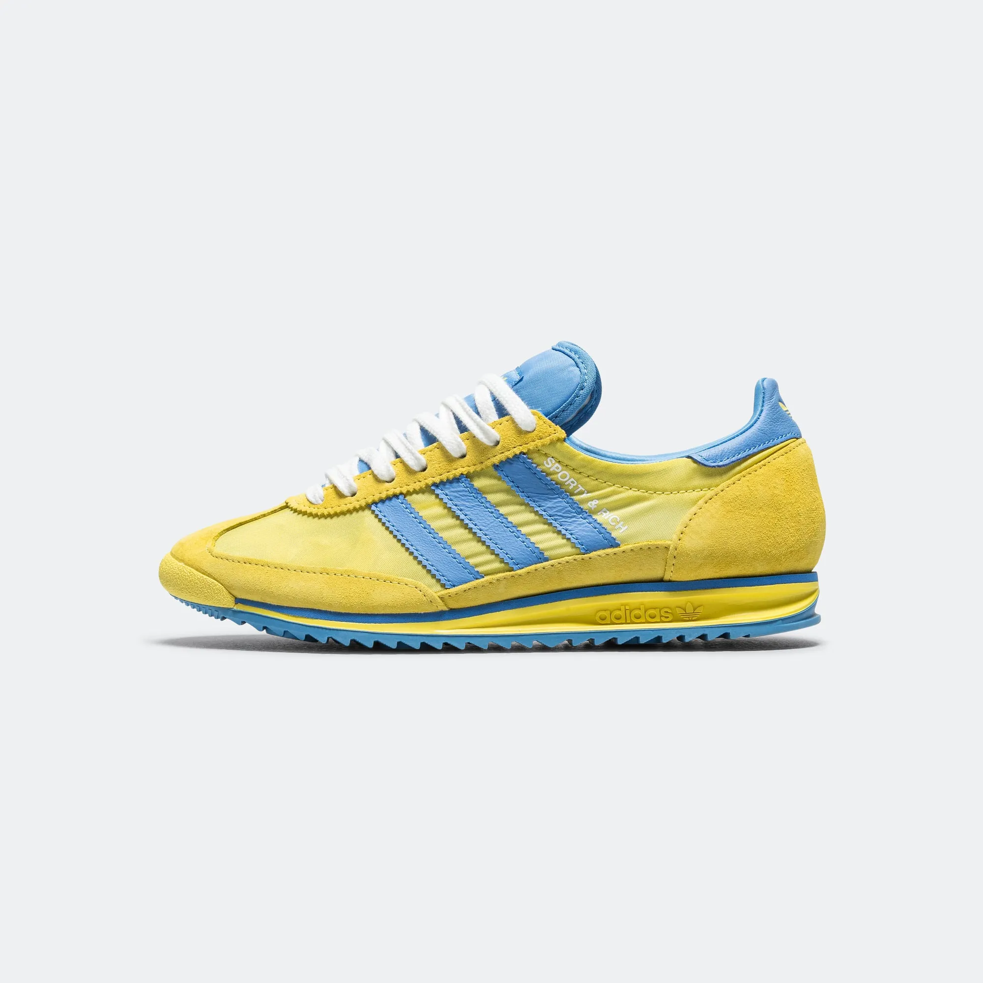 Hydration Wicking Adjustable Straps Womens SL72 x Sporty & Rich - Light Yellow/Real Blue-Footwear White