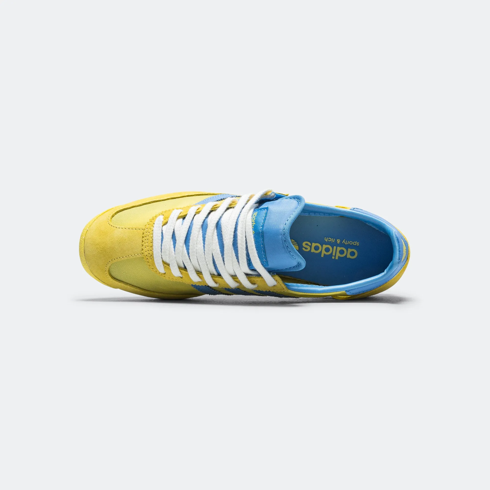 Womens SL72 x Sporty & Rich - Light Yellow/Real Blue-Footwear White Soft Grip Stylish Design