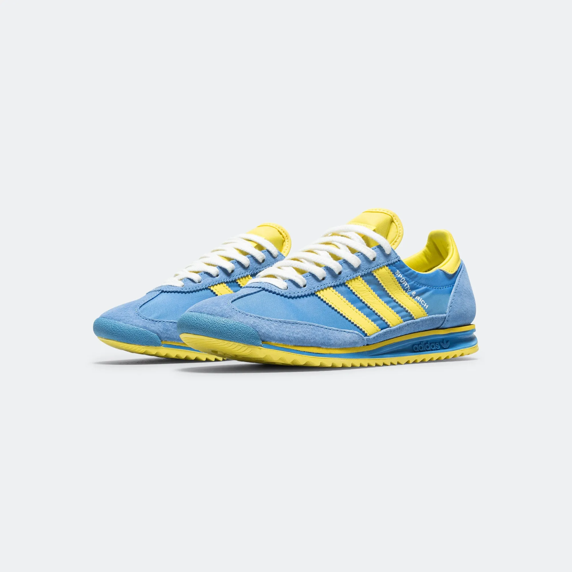 High Energy Womens SL72 x Sporty & Rich - Real Blue/Light Yellow-Footwear White