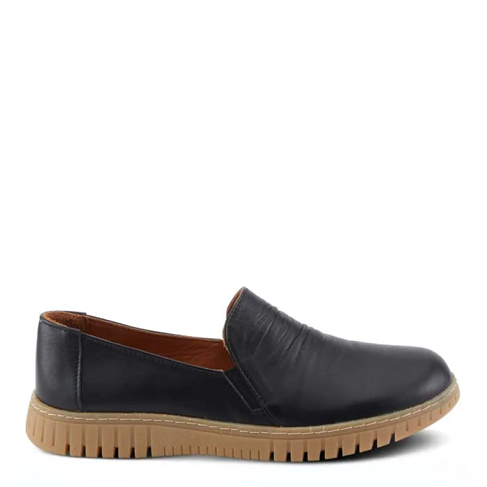 Womens Spring Step Patton in Black Outdoor Ease