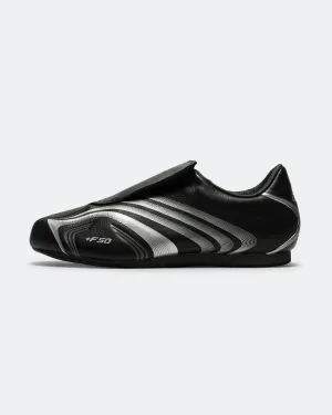 Womens Taekwondo F50 - Core Black/Silver Metallic-Grey Six Hexagonal Traction