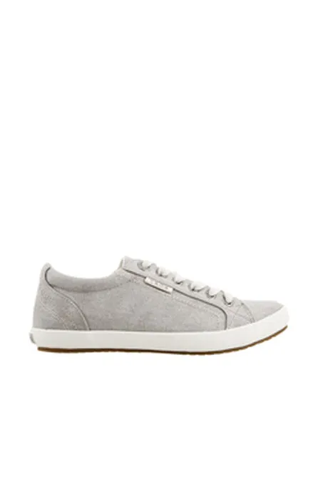 Dusk Run Womens Taos Star Grey Wash Canvas