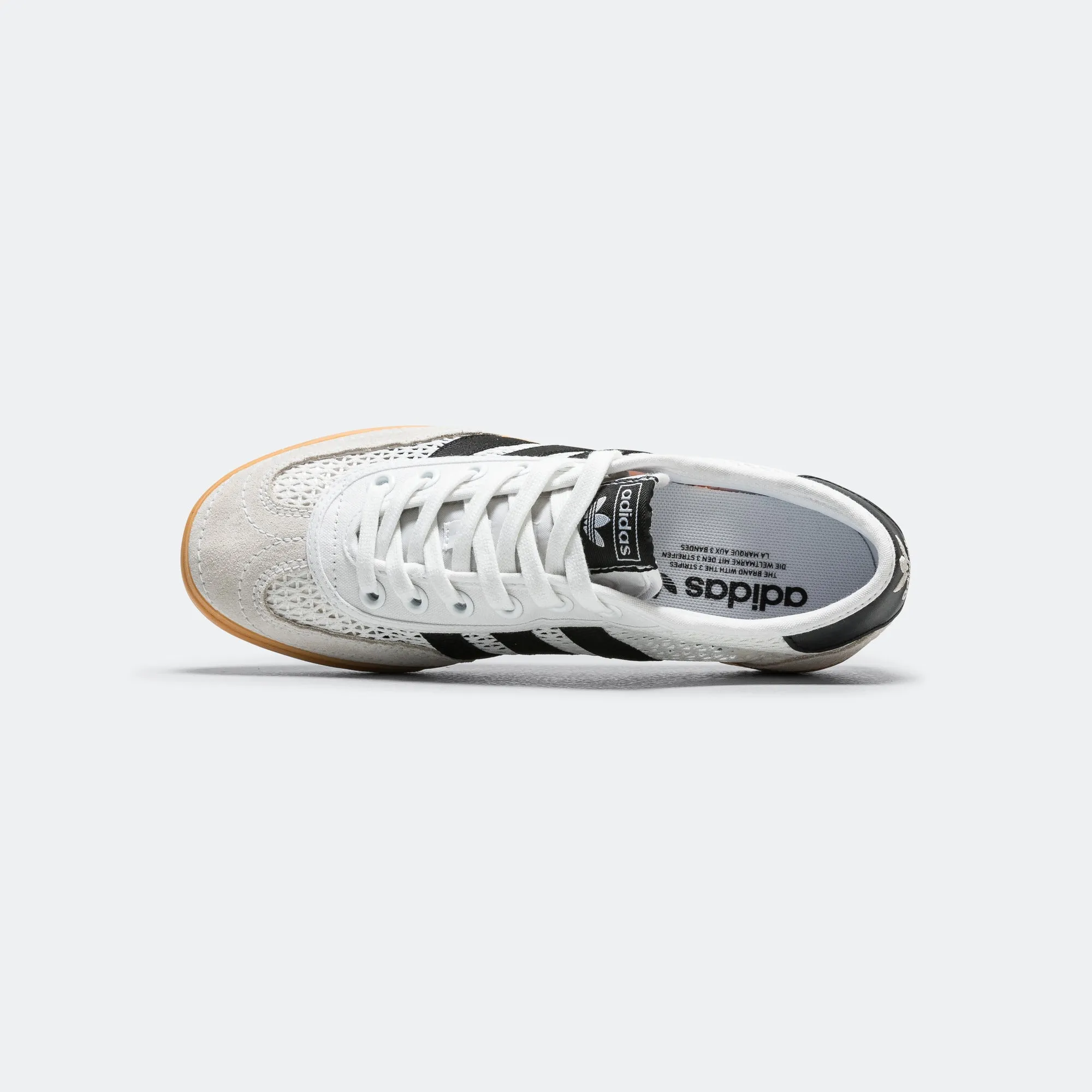 Step Smooth Womens Tischtennis - Footwear White/Core Black-Gum