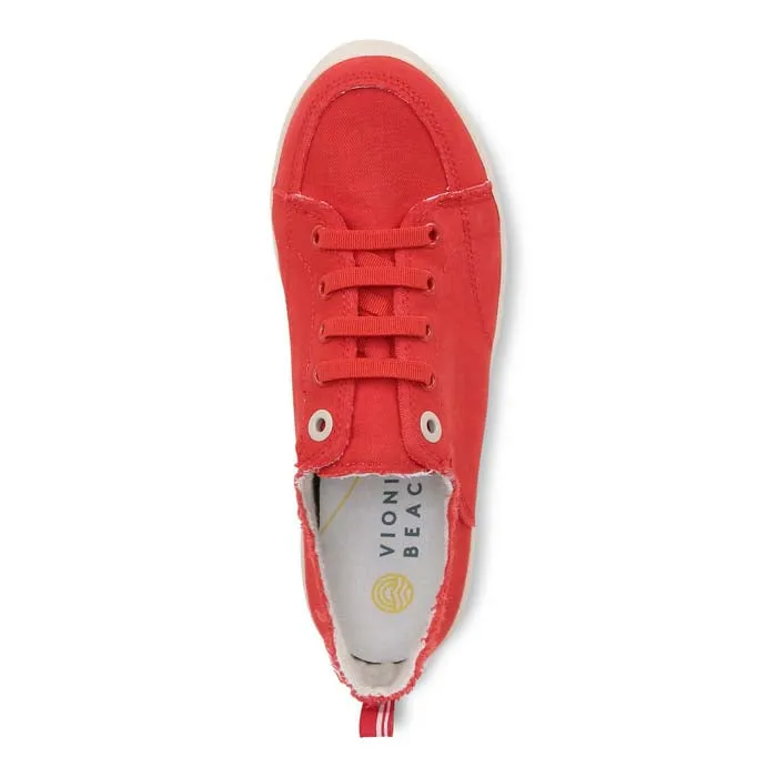 Leather   upper Womens Vionic Beach Pismo in Red