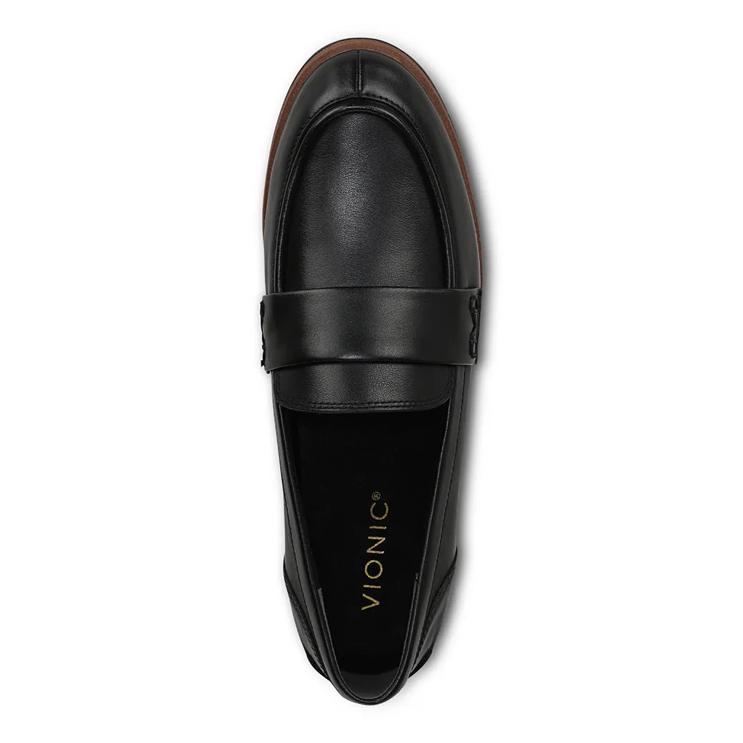 Slip On Style casual outing Womens Vionic Cleo Loafer in Black