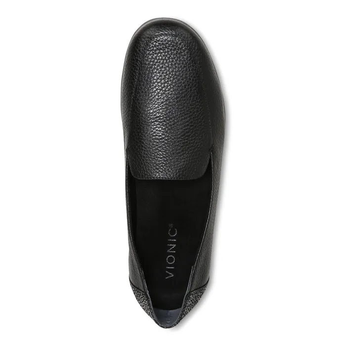 Womens Vionic Elora Black Lift Step Slim Footprint