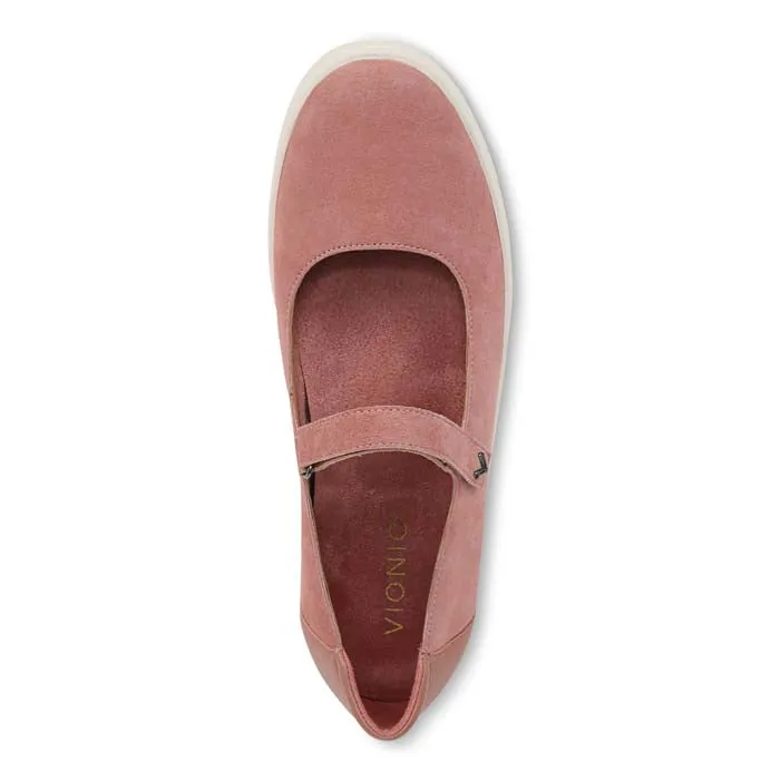 Womens Vionic Uptown Mary Jane in Cinder Rose Cafe Style