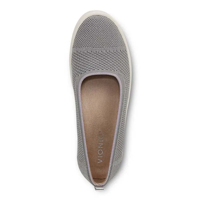 Womens Vionic Uptown Skimmer in Light Grey Soft Shell