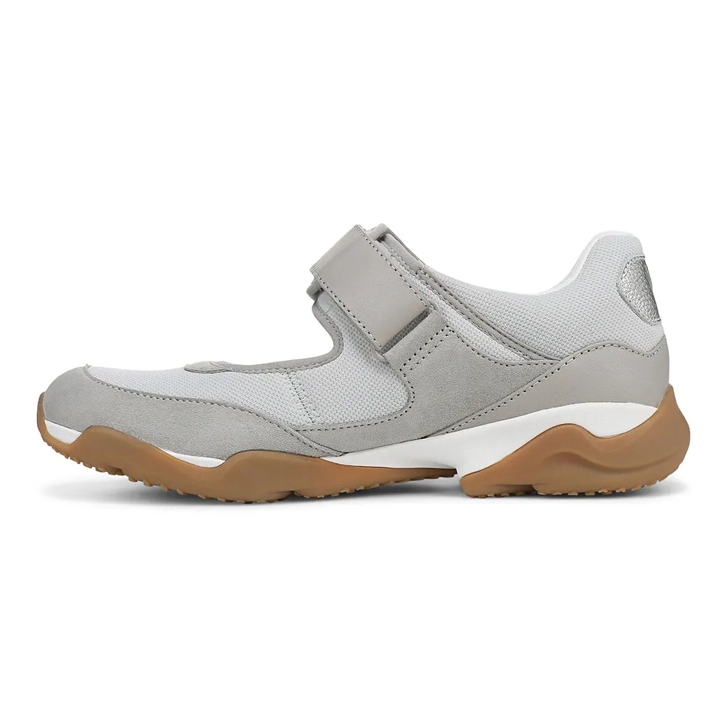 Crisp Design Fashion Comfort Womens Vionic Walk Slim Giselle in Vapor Grey/Silver