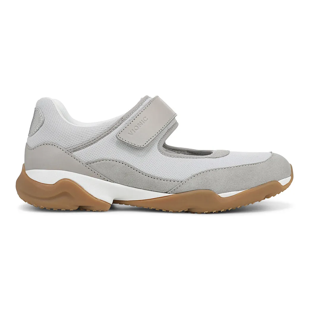 Womens Vionic Walk Slim Giselle in Vapor Grey/Silver Bush Path Comfortable Walk
