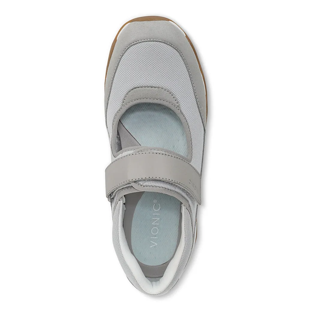Adult Wear Womens Vionic Walk Slim Giselle in Vapor Grey/Silver