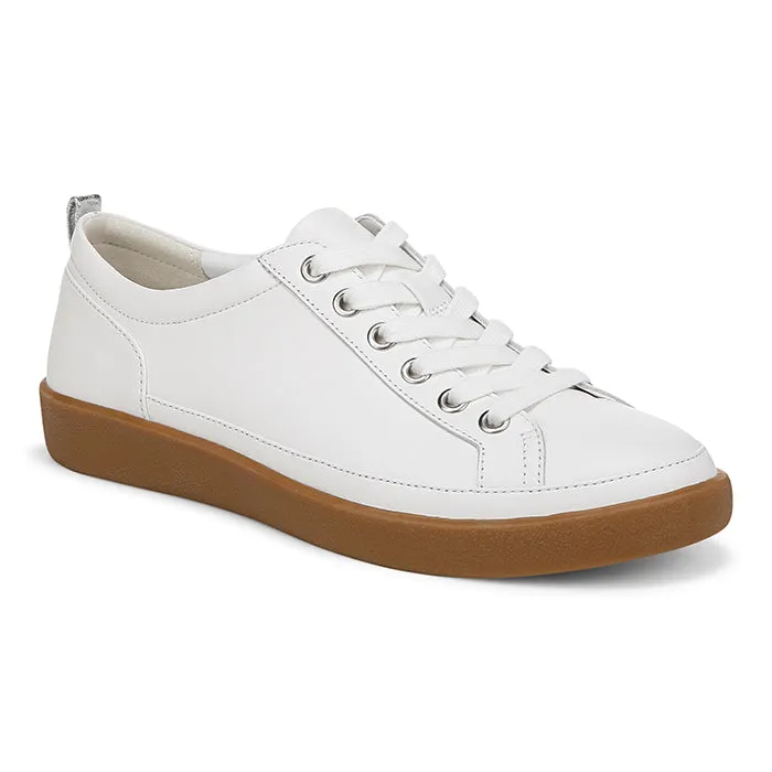 Urban Utility Womens Vionic Winny Lace Up Sneaker in White/Gum