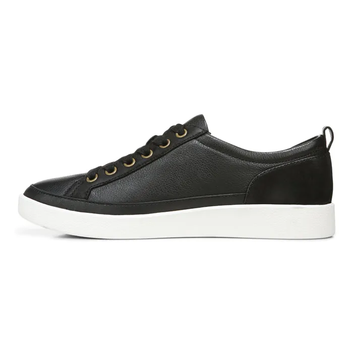 Fall look Travel Daily Womens Vionic Winny Smooth Lace Up Sneaker Black