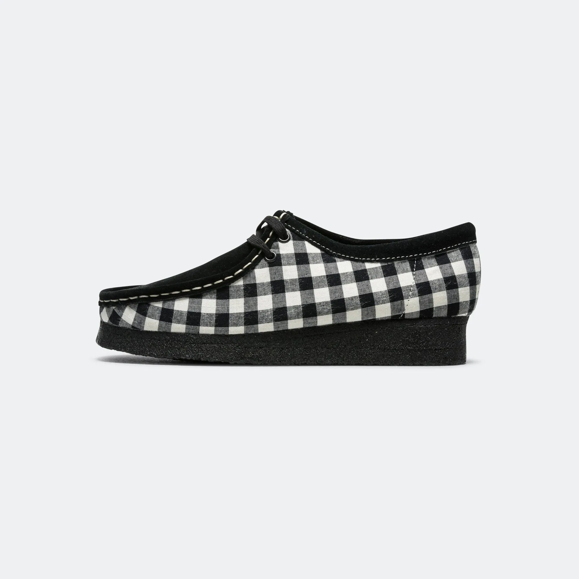 Womens Wallabee - Black/White Gingham Everyday Look Thermoregulating Layers