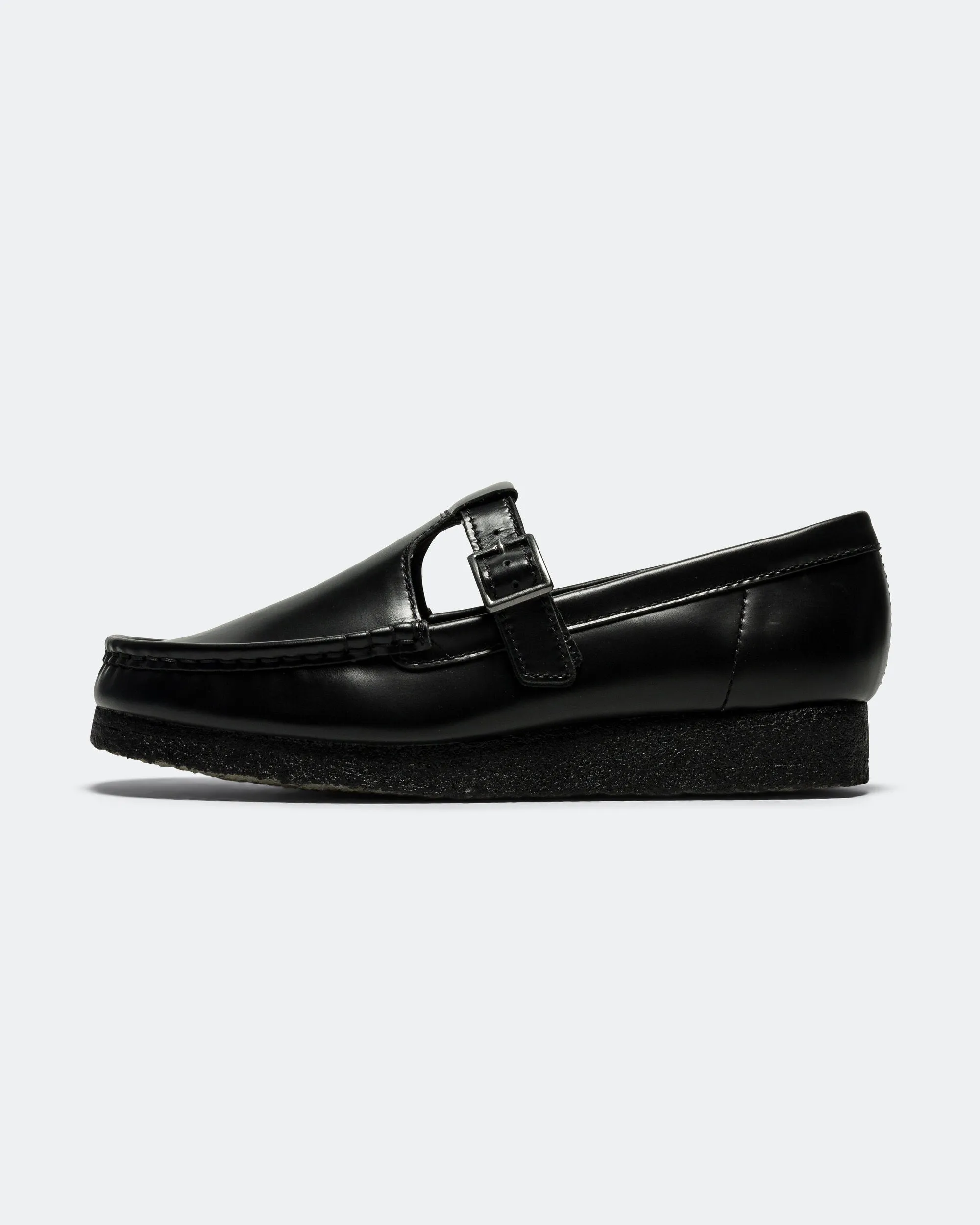 Womens Wallabee T Bar - Black Leather Durable outsole