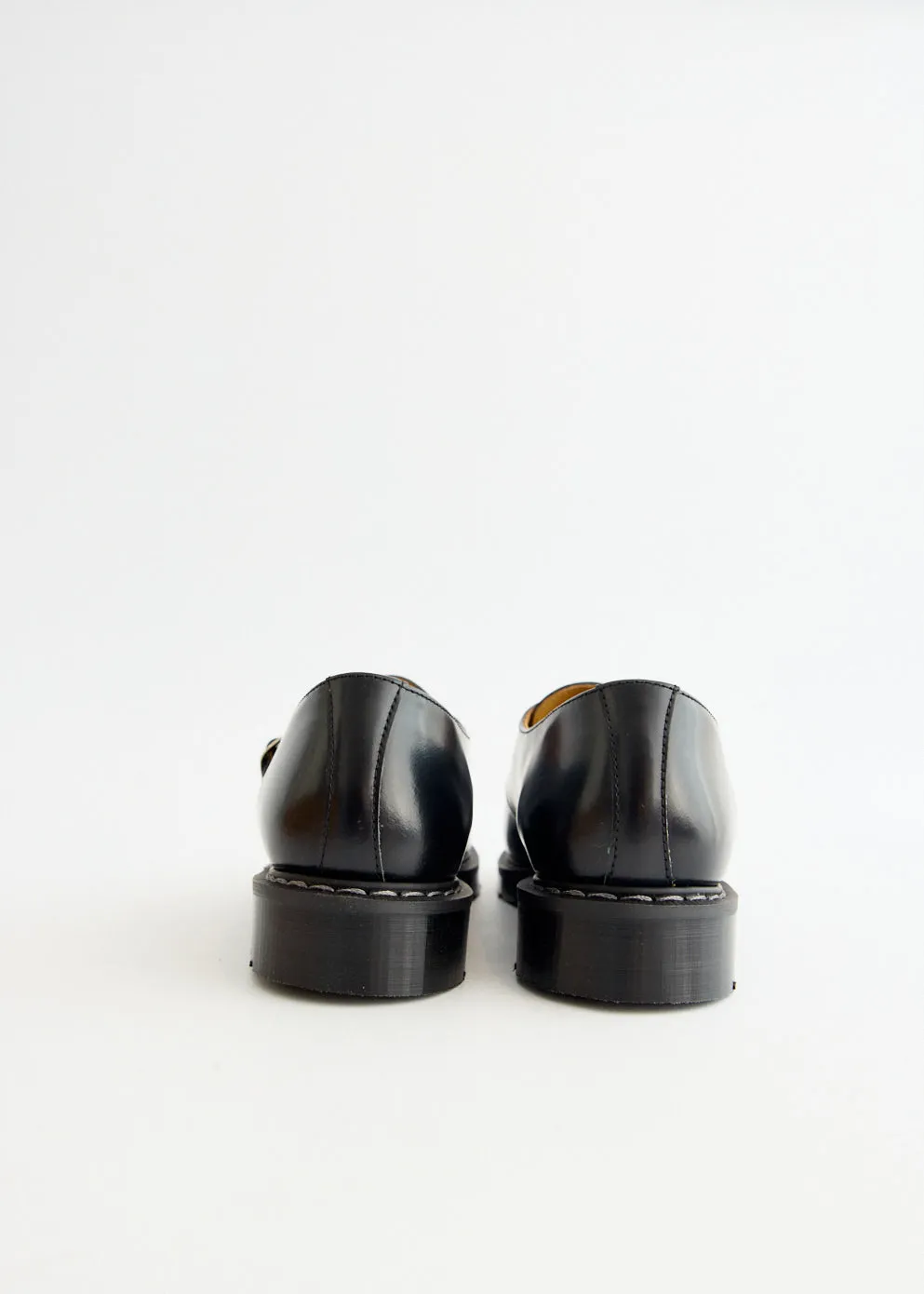 Black Hi-Shine Monk Shoes Outdoor Event
