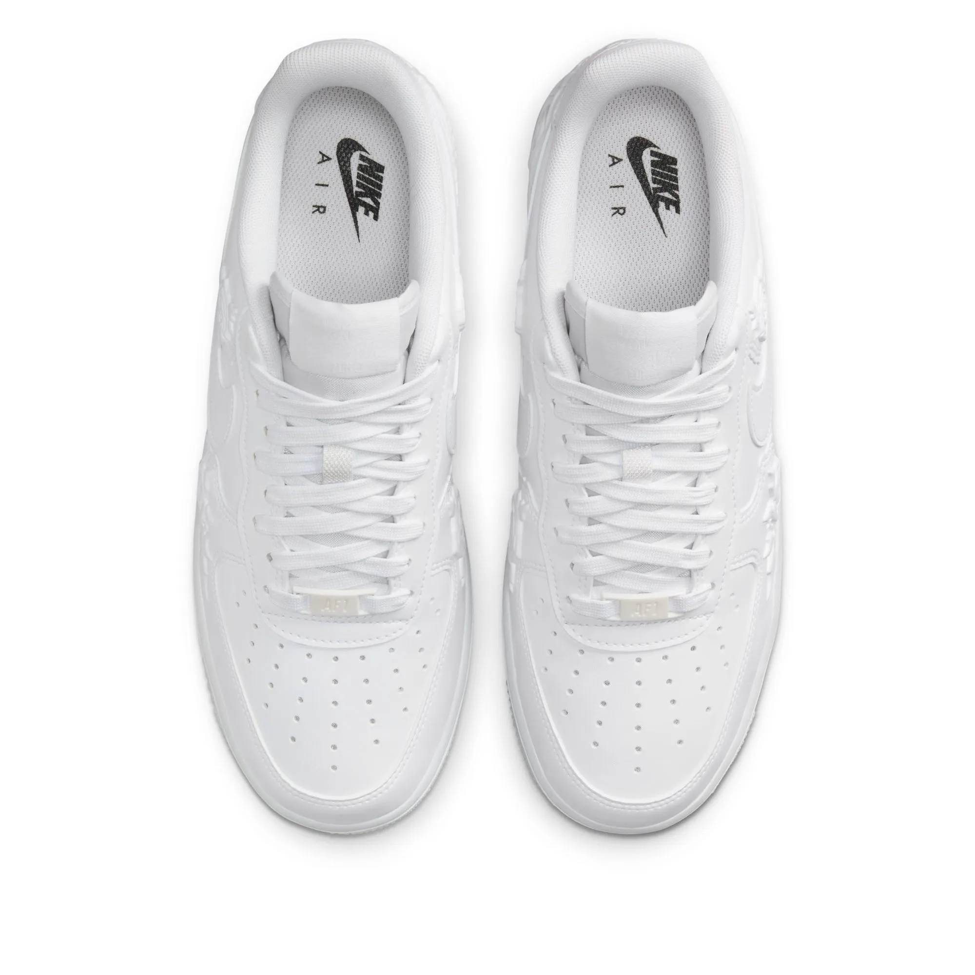 Women's Nike Air Force 1 '07 'White Roses' - White/Black Gym Routine SculptedDesign
