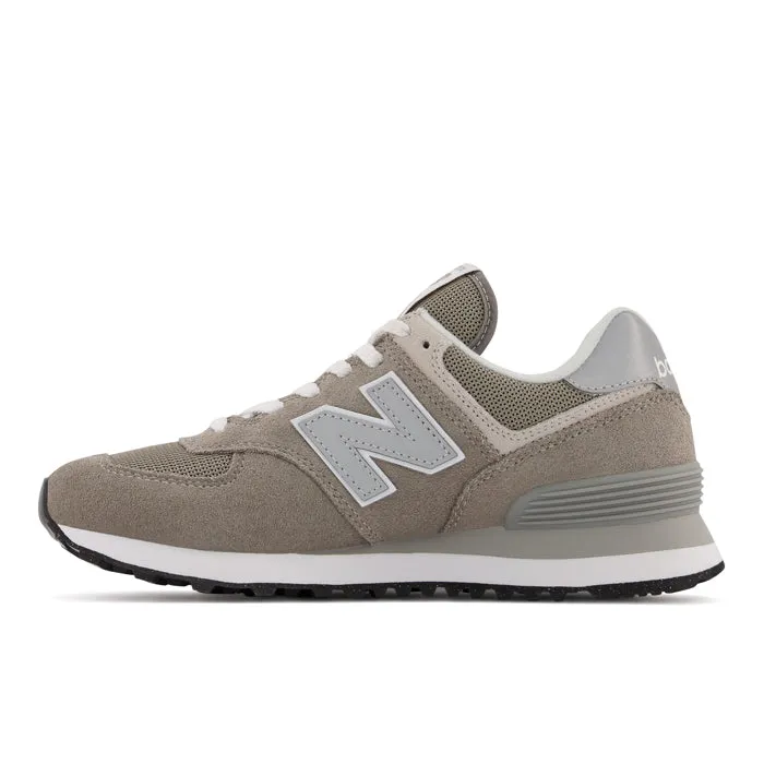 Flat Style Womens New Balance 574 Grey/White