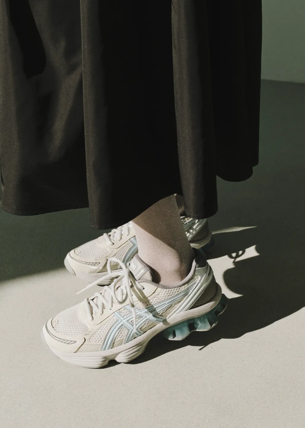 x emmi Gel-Kinetic Fluent 'Cream Soft Sky' Sneakers beginner - style Running essentials