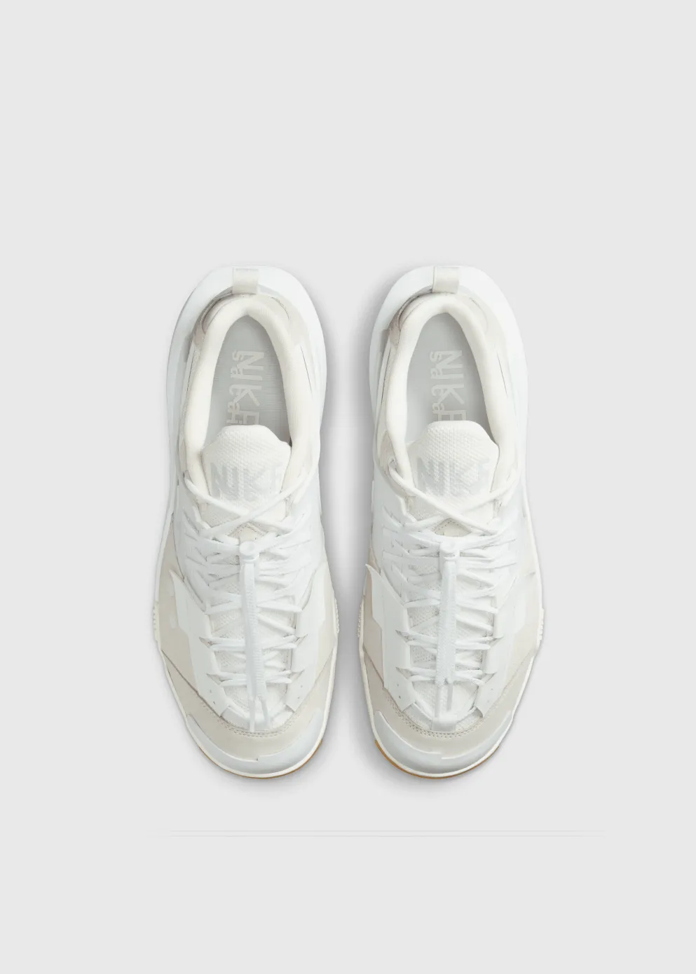 x sacai Zegamadome 'Summit White' Sneakers zipper least luxurious