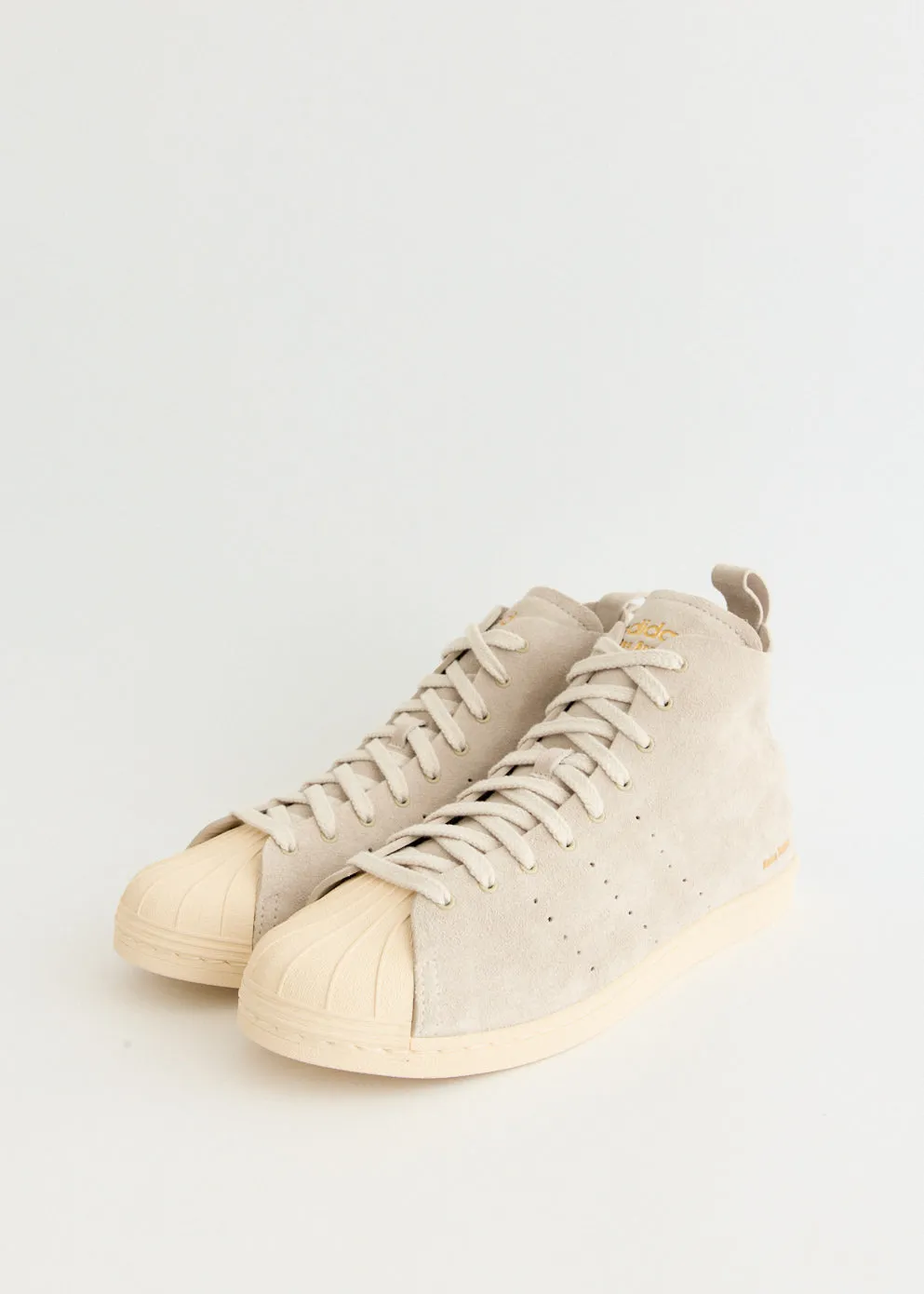 Upgraded arch x Wales Bonner Superstar Hi 'Mist Stone' Sneakers