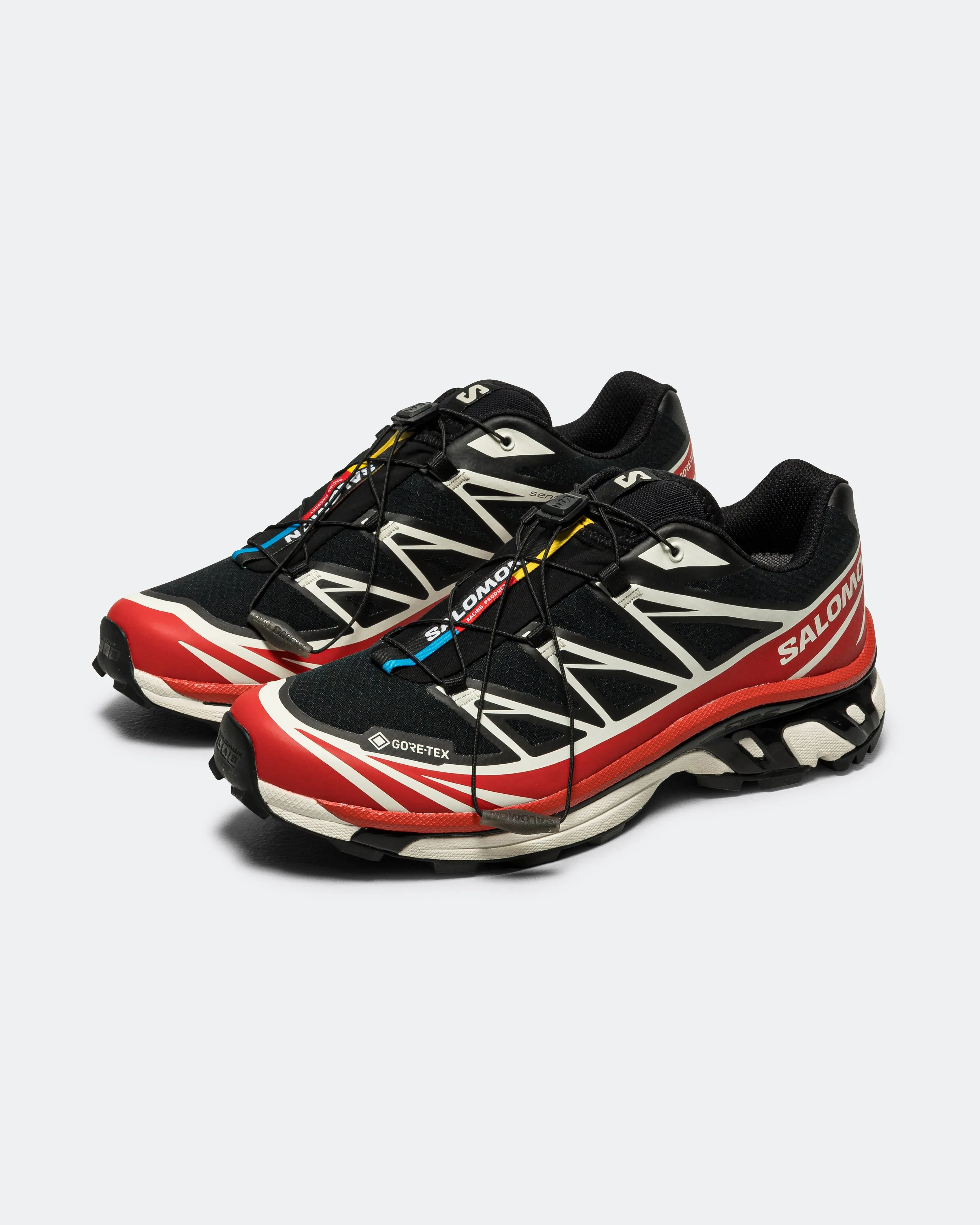 XT-6 GTX - Black/Flame Scarlet-Vanilla Ice Hybrid Sole Breathable Inserts